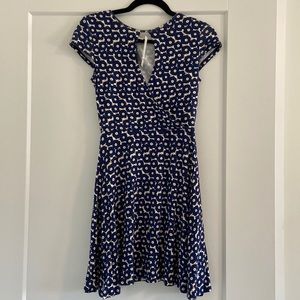 Floral Summer Dress with Key Hole Cut Out